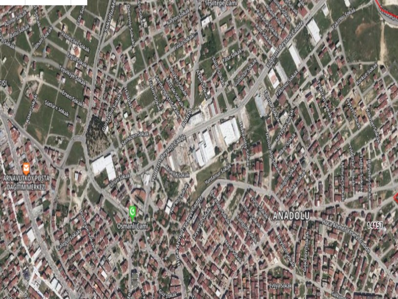 Arnavutköy Anadolu Mah Satılık Arsa , 173 m2 Müstakil Köşebaşı  İmarlı