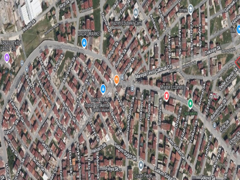 Arnavutköy Anadolu Mah Satılık Arsa , 173 m2 Müstakil Köşebaşı  İmarlı