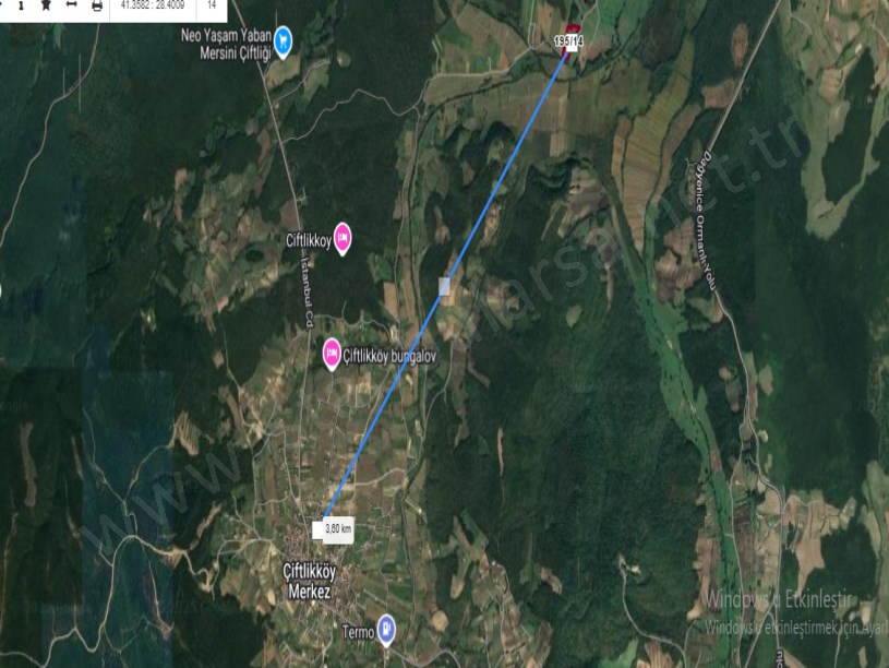 Çatalca Çiftlikköyde Satılık Arsa ,624 m2 Çaplı Yolu Var 