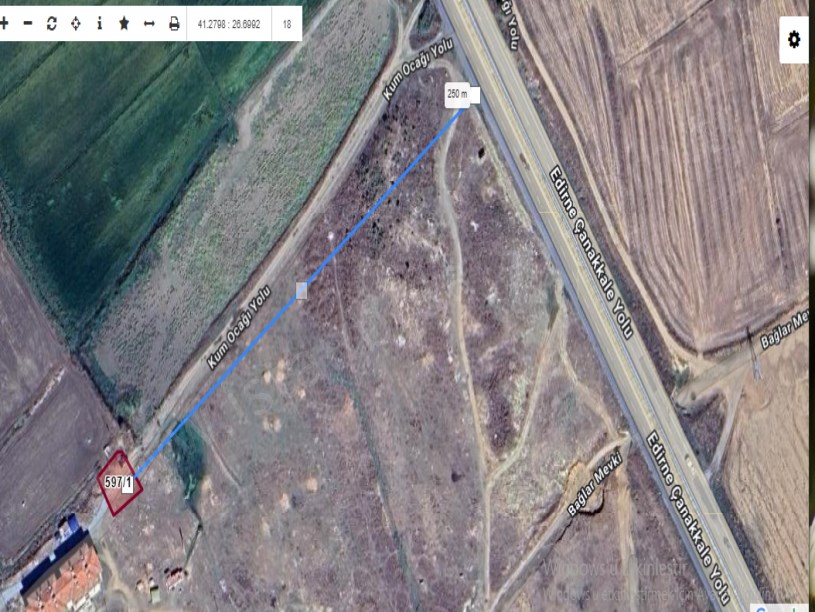 Edirne Uzunköprü Aşçıoğlu Mah , Satılık Arsa , 333 m2 Merkezde Müstakil 