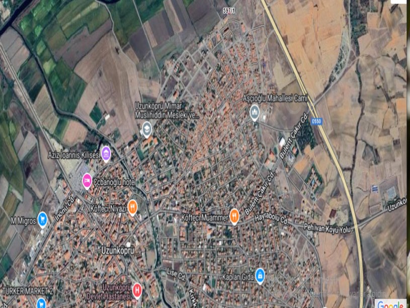 Edirne Uzunköprü Aşçıoğlu Mah , Satılık Arsa , 333 m2 Merkezde Müstakil 