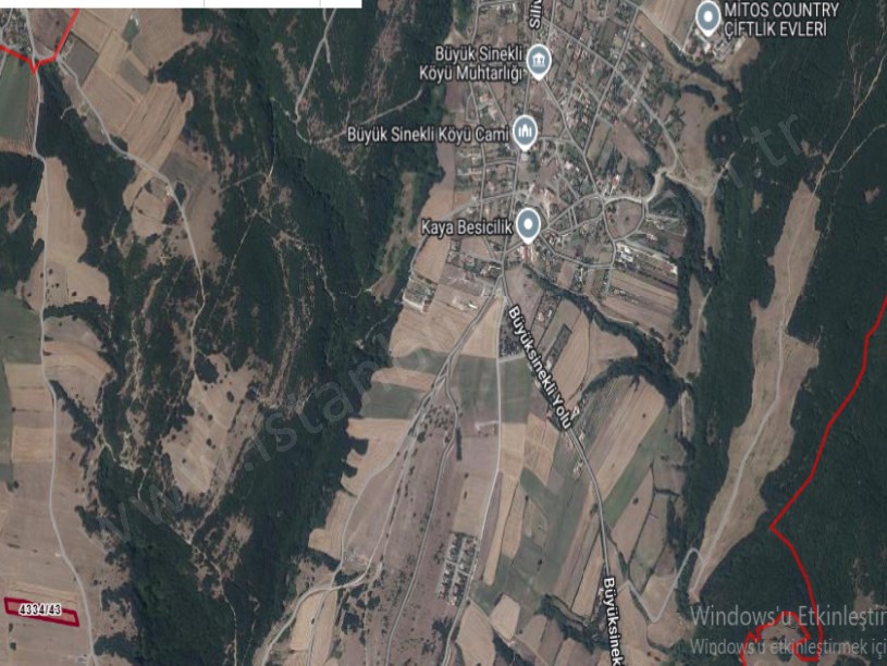 Silivri BüyükSineklide Satılık Arsa , 360 M2 Kadastro Yola Cephe