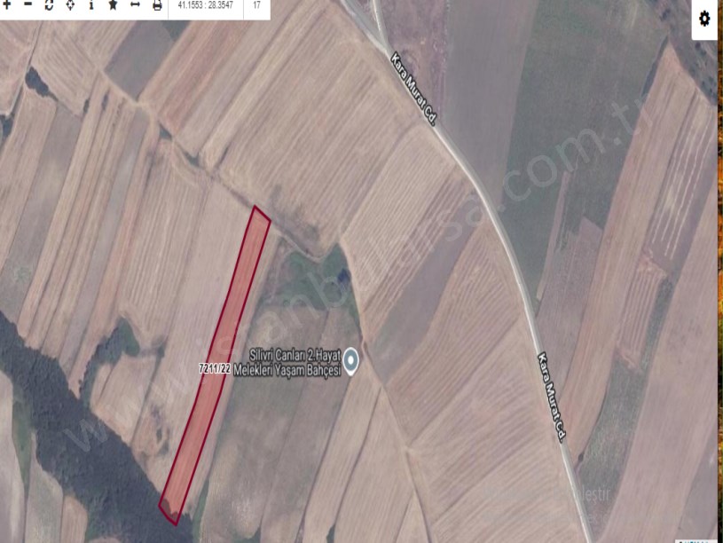 Silivri Kadıköyde Satılık Arsa , 450 m2 Çapı Yolu Var