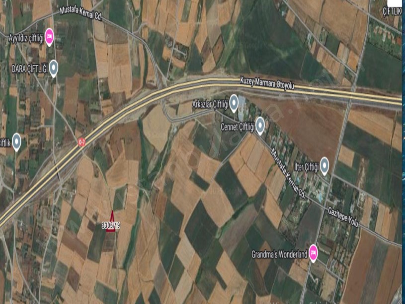 Silivri Fenerköyde Satılık Tarla , 3,550 m2 Müstakil Yola Cephe