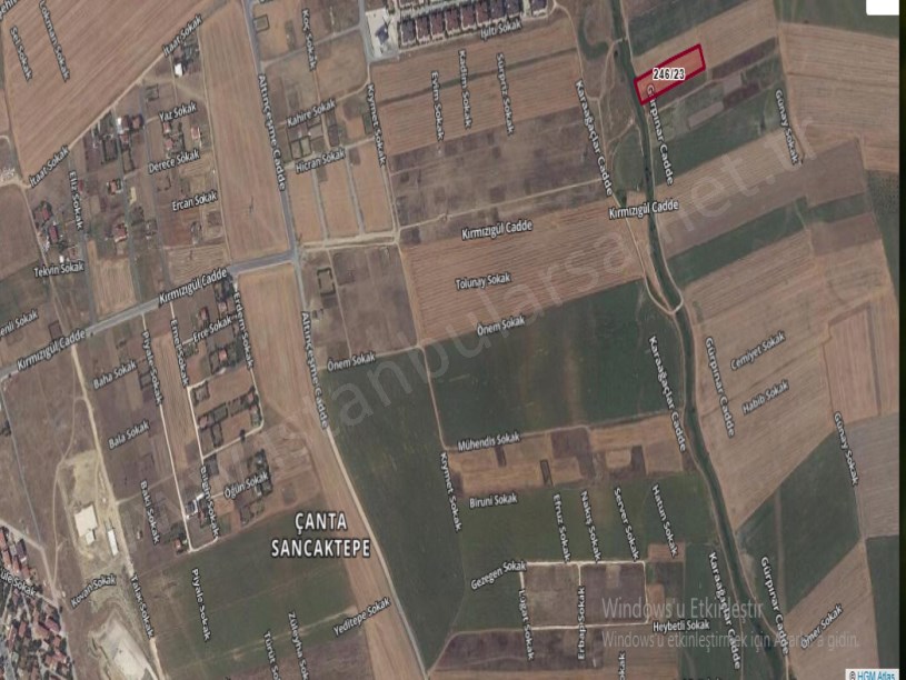 Silivri Sancaktepe Mah Satılık Arsa , 450 m2 Çaplı Yolu Var Merkezde