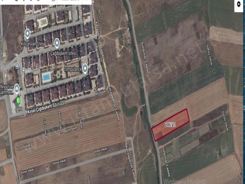 Silivri Sancaktepe Mah Satılık Arsa , 450 m2 Çaplı Yolu Var Merkezde