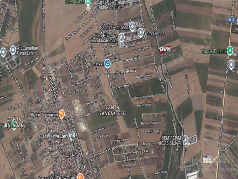 Silivri Sancaktepe Mah Satılık Arsa , 450 m2 Çaplı Yolu Var Merkezde