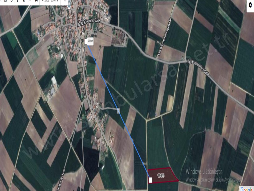 Edirne Uzunköprü Kiremitçisalih Köyünde Satılık Arsa , 1 Dönüm Yolu Var Köy İçi 