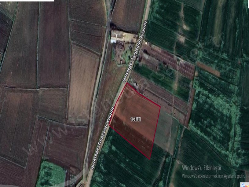 Edirne İpsala İbriktepe Köyü Satılık Arsa , 435 m2 Asfalt cephe  Hisseli