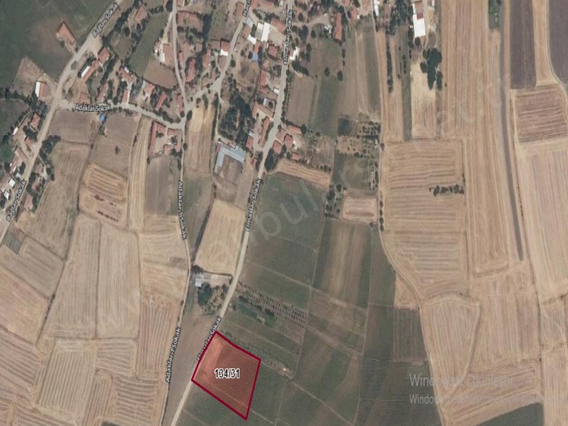 Edirne İpsala İbriktepe Köyü Satılık Arsa , 435 m2 Asfalt cephe  Hisseli