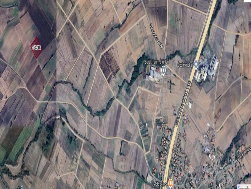 Edirne Uzunköprü Kavacık Köyünde Satılık Arsa , 310 m2 Resmi Yola Cephe Hisseli