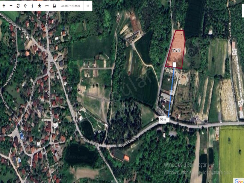 Arnavutköy Balabanda Satılık Arsa , 570 m2 Çaplı Çevrili Yolu var 