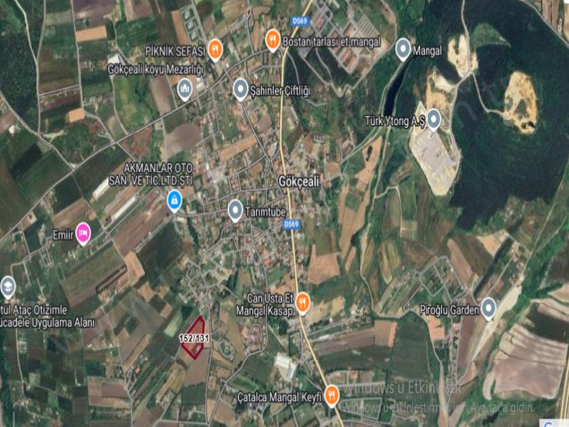 Çatalca Gökçealide Satılık Arsa , 2,259 m2 Çaplı Muvafakatnameli Yolu Var