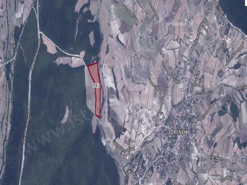 Çatalca Başakköyde Satılık Arsa , 250 m2 Çaplı Yolu Var Muvafakatnameli