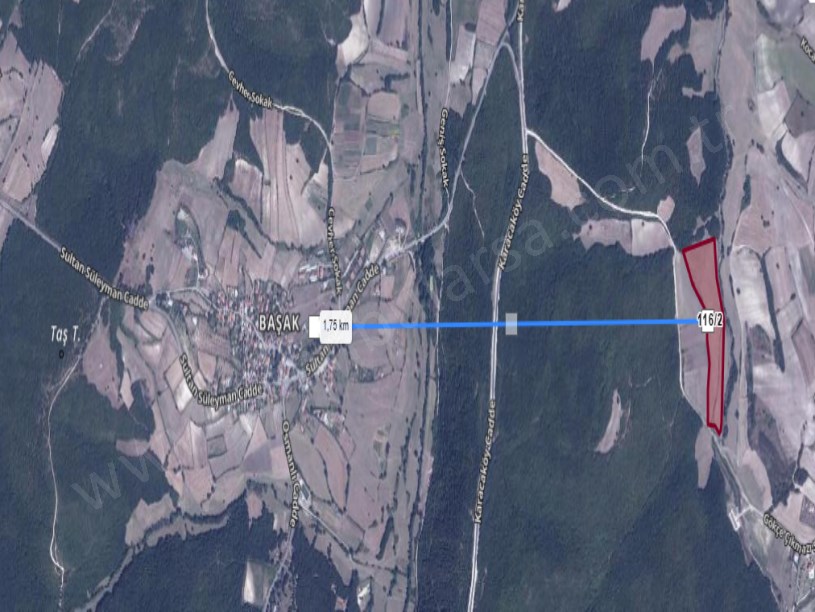 Çatalca Başakköyde Satılık Arsa , 250 m2 Çaplı Yolu Var Muvafakatnameli