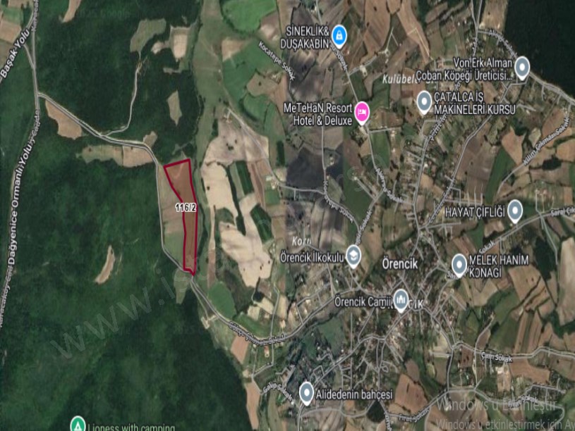 Çatalca Başakköyde Satılık Arsa , 250 m2 Çaplı Yolu Var Muvafakatnameli