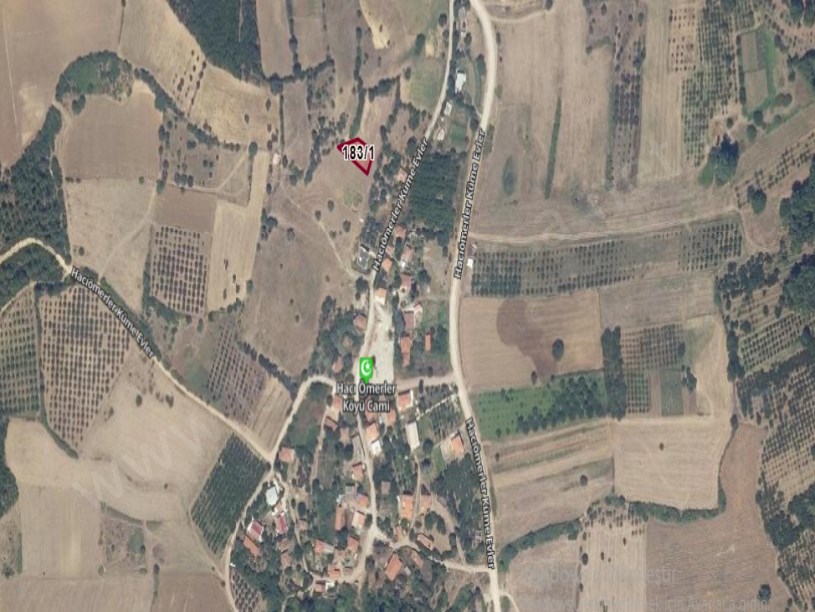 Çanakkale  Lapseki Hacıömerler Köyü Satılık Arsa , 445 m2 Müstakil Evlerin Yakını 