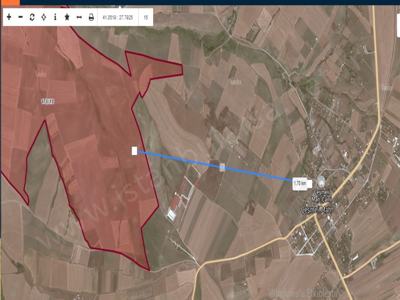 Tekirdağ Marmaraereğli Çeşmeli Mah Satılık Arsa , 513 M2 Hisseli Evlerin yakını Yolu Var