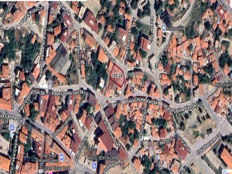 Kırklareli Merkez Haticehatun Mah Satılık Arsa , 560 m2 İmarlı İfrazlı Merkezde 