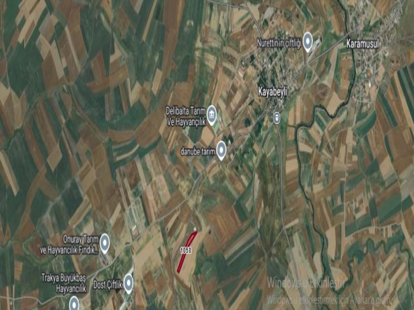Kırklareli Lüleburgaz Kayabeyli Köyü Satılık Tarla , 16,050 m2 Müstakil Yolu Var