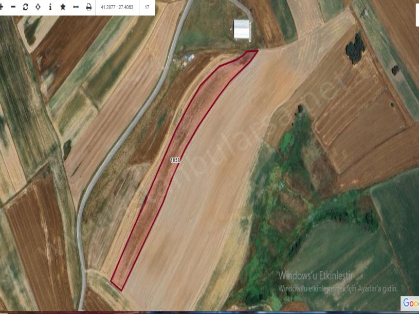 Kırklareli Lüleburgaz Kayabeyli Köyü Satılık Tarla , 16,050 m2 Müstakil Yolu Var
