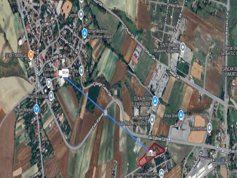 Arnavutköy Çilingirde Satılık Arsa , 220 M2 Yeri Belli Çevrili Yolu Var