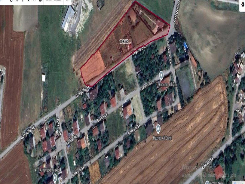 Arnavutköy Çilingirde Satılık Arsa , 220 M2 Yeri Belli Çevrili Yolu Var