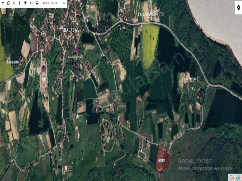Arnavutköy Balabanda Satılık Arsa , 193 m2 Çevrili Yolu Var Hisseli