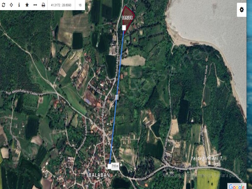 Arnavutköy Balabanda Satılık Arsa , 3,057  M2 Cadde Cephe  Köy İçi  Hİsseli