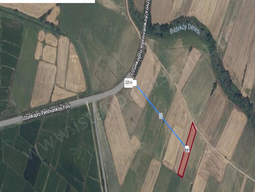 Edirne  Uzunköprü Başağılda Satılık Arsa , 185 m2 Hisseli 