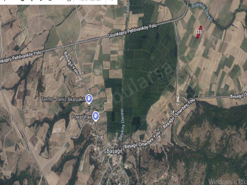 Edirne  Uzunköprü Başağılda Satılık Arsa , 185 m2 Hisseli 