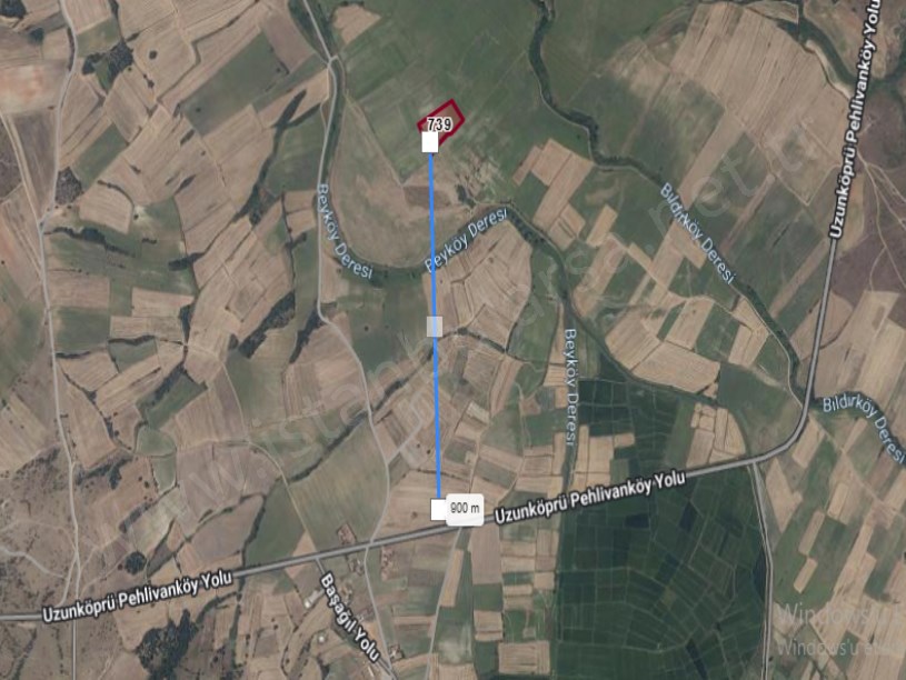 Edirne  Uzunköprü Başağılda Satılık Arsa , 147 m2 Hisseli