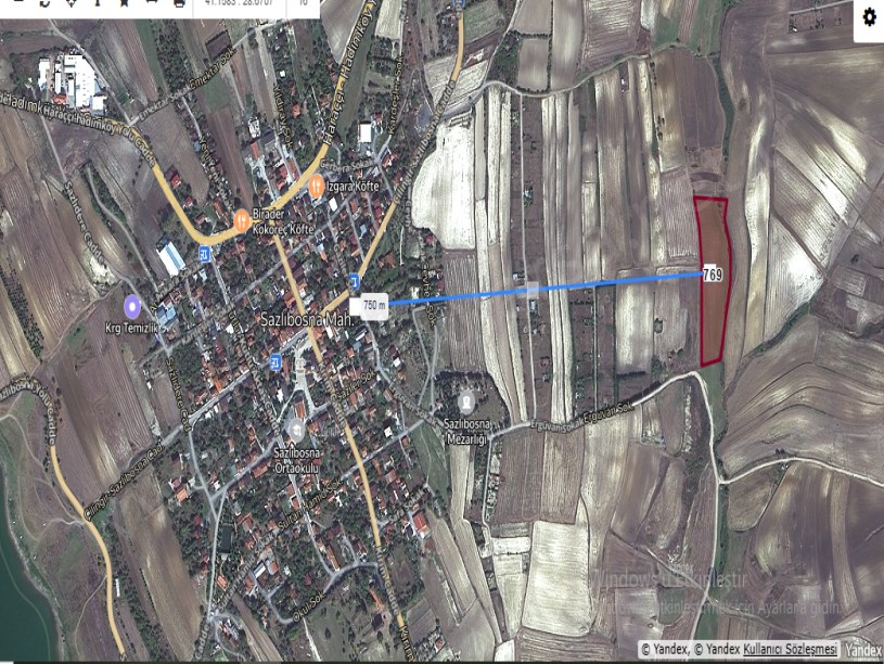 Arnavutköy Sazlıbosna Satılık Arsa , 480 m2 Yolu Var Evlerin Yakını 