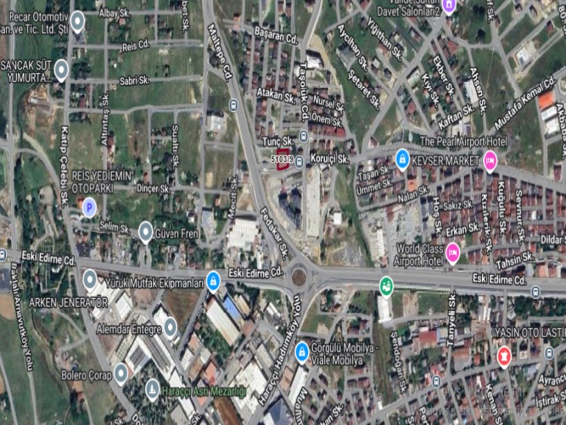 Arnavutköy Haraççıda Satılık Arsa ,1,120 M2 Müstakil 3 Kat İmarlı Merkezde