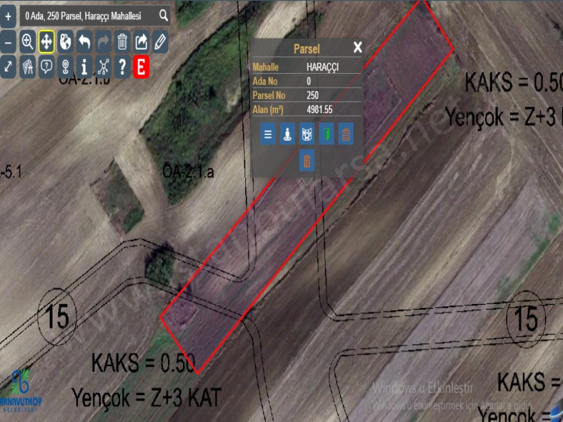 Arnavutköy Haraççıda Satılık Arsa , 234 m2 Evlerin Yakını İmarlı