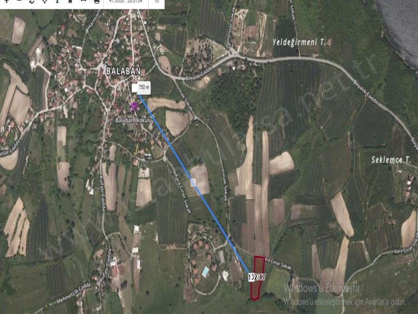 Arnavutköy Balabanda Satılık Arsa , 968 M2 Yolu Var Villalara Yakın