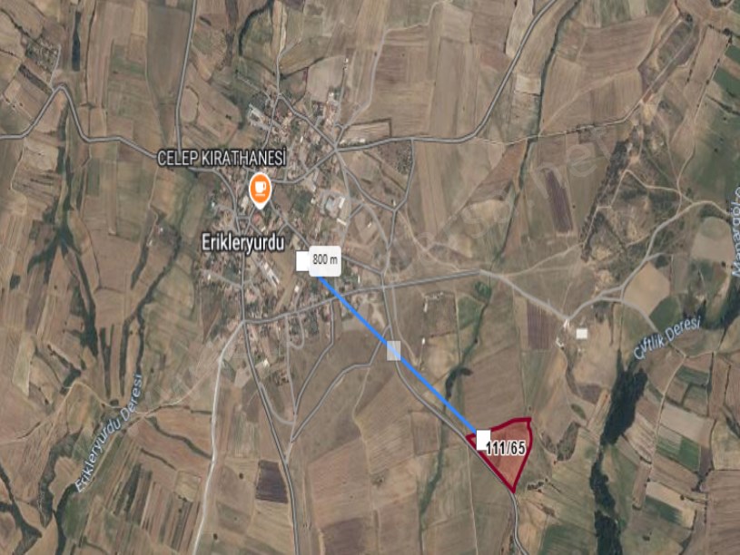 Kırklareli Babaeski Erikleryurdu Köyünde Satılık Arsa , 5,600 m2 Asfalt Caddeye Cephe Hisseli