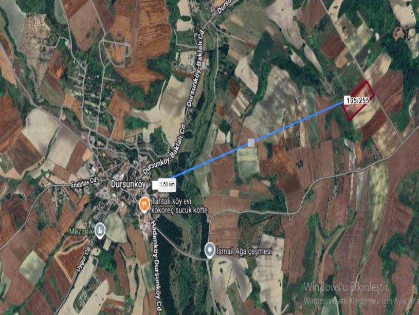 Arnavutköy Dursunköyde Satılık Arsa , 208 M2 Yolu Var Hisseli