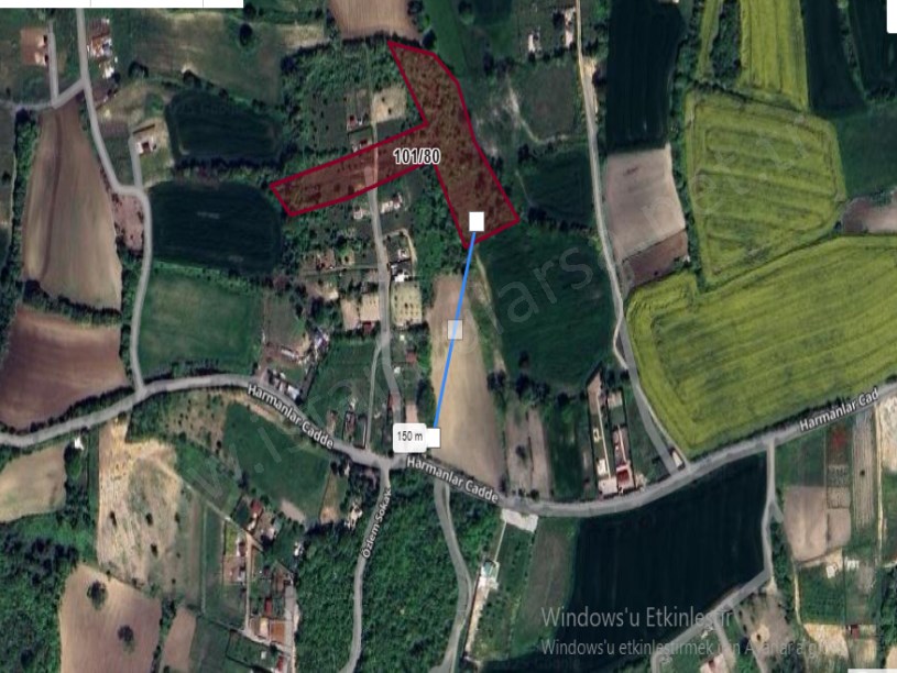  Arnavutköy Balabanda Satılık Arsa , 1,130 m2 Çevrili Tepe Konumda Hisseli