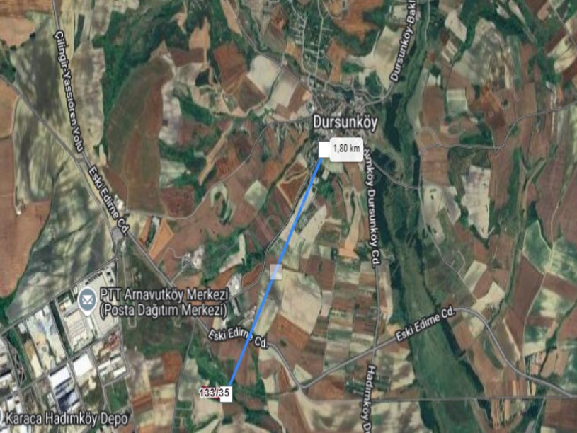 Arnavutköy Dursunköyde Satılık Arsa , 509 M2 Hisseli