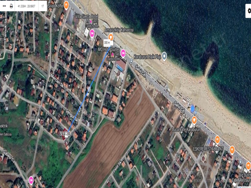 Arnavutköy Karaburunda Satılık Arsa , 404 M2 Köşebaşı Müstakil 