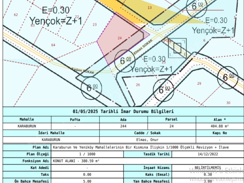 Arnavutköy Karaburunda Satılık Arsa , 404 M2 Köşebaşı Müstakil 