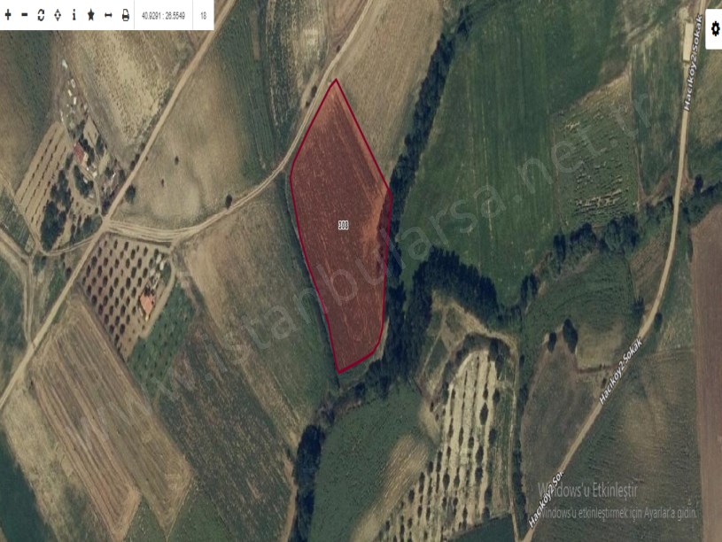Edirne Keşan Beğendik Köyü Satılık Arsa , 837 m2  Yolu  Var Hisseli Evlerin Yakını
