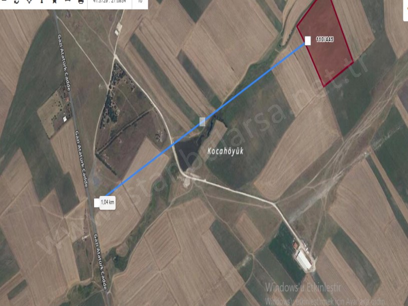 Tekirdağ Saray Osmanlı Köyünde  Satılık Arsa , 2,954 M2 Hisseli Çaplı