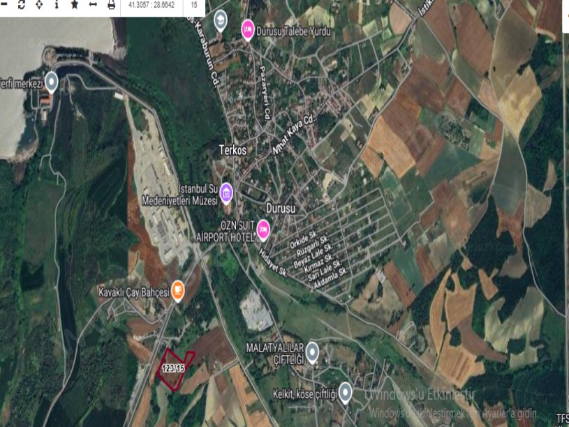 Arnavutköy Baklalıda Satılık Arsa , 500 m2 Çaplı Yolu Var Hisseli