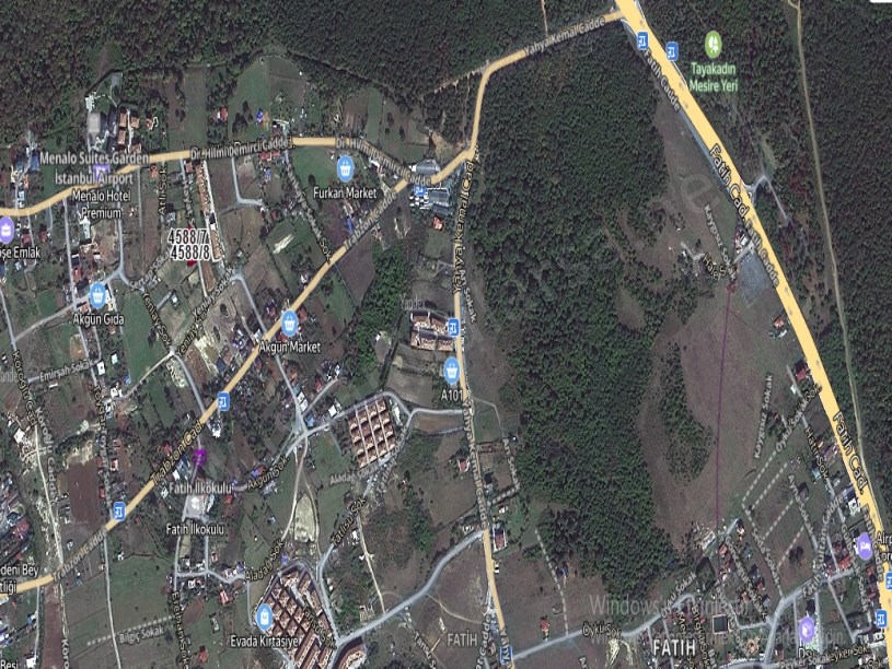 Arnavutköy Taşolukta Satılık Arsa , 665 m2 Köşebaşı Müstakil  İmarlı