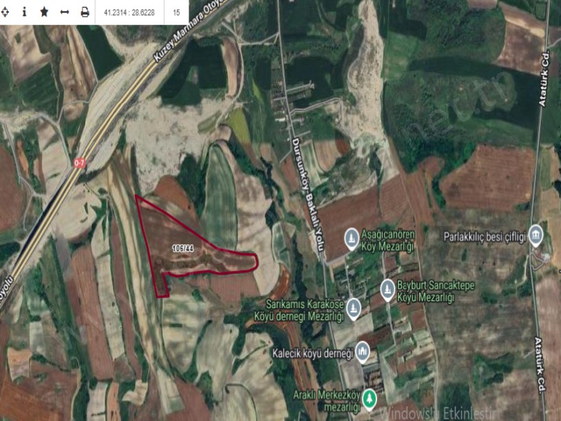 Arnavutköy Dursunköyde Satılık Arsa , 3,200 M2 Evlerin Yakını Hisseli
