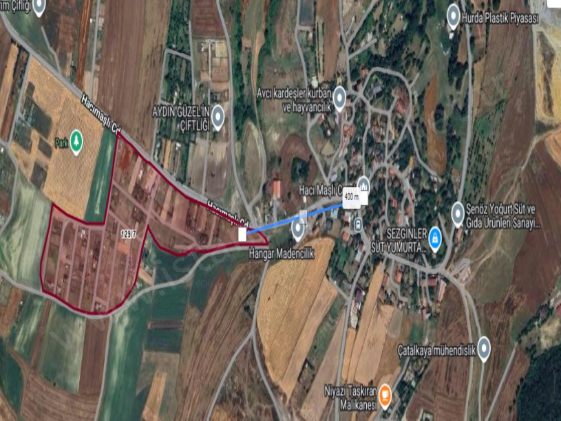 Arnavutköy Hacımaşlı  Satılık Arsa , 400 M2 Çevrili Yolu Var  İmarlı