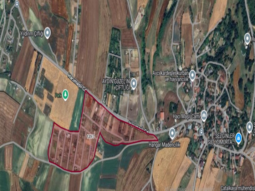 Arnavutköy Hacımaşlı  Satılık Arsa , 400 M2 Çevrili Yolu Var  İmarlı