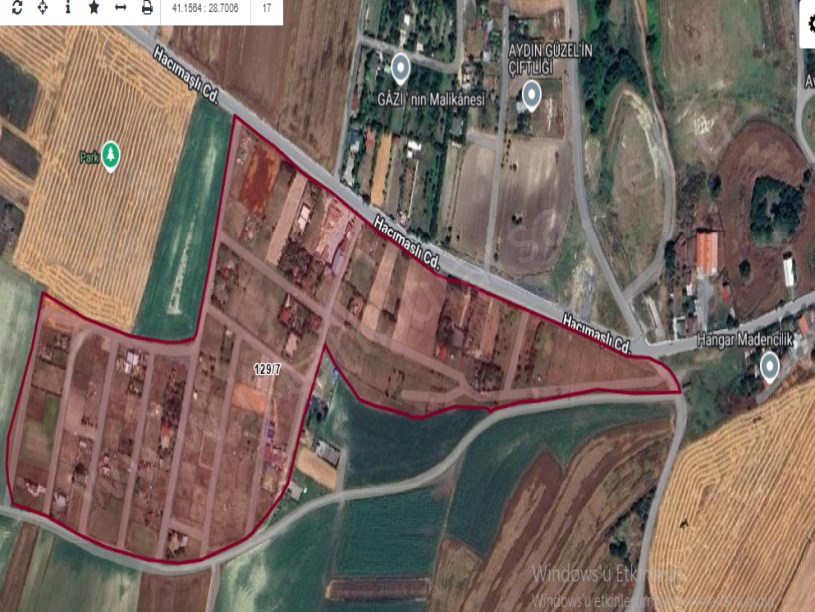Arnavutköy Hacımaşlı  Satılık Arsa , 400 M2 Çevrili Yolu Var  İmarlı